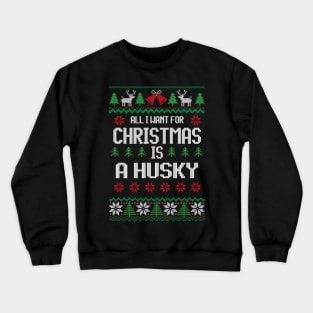 cute Husky Crewneck Sweatshirt